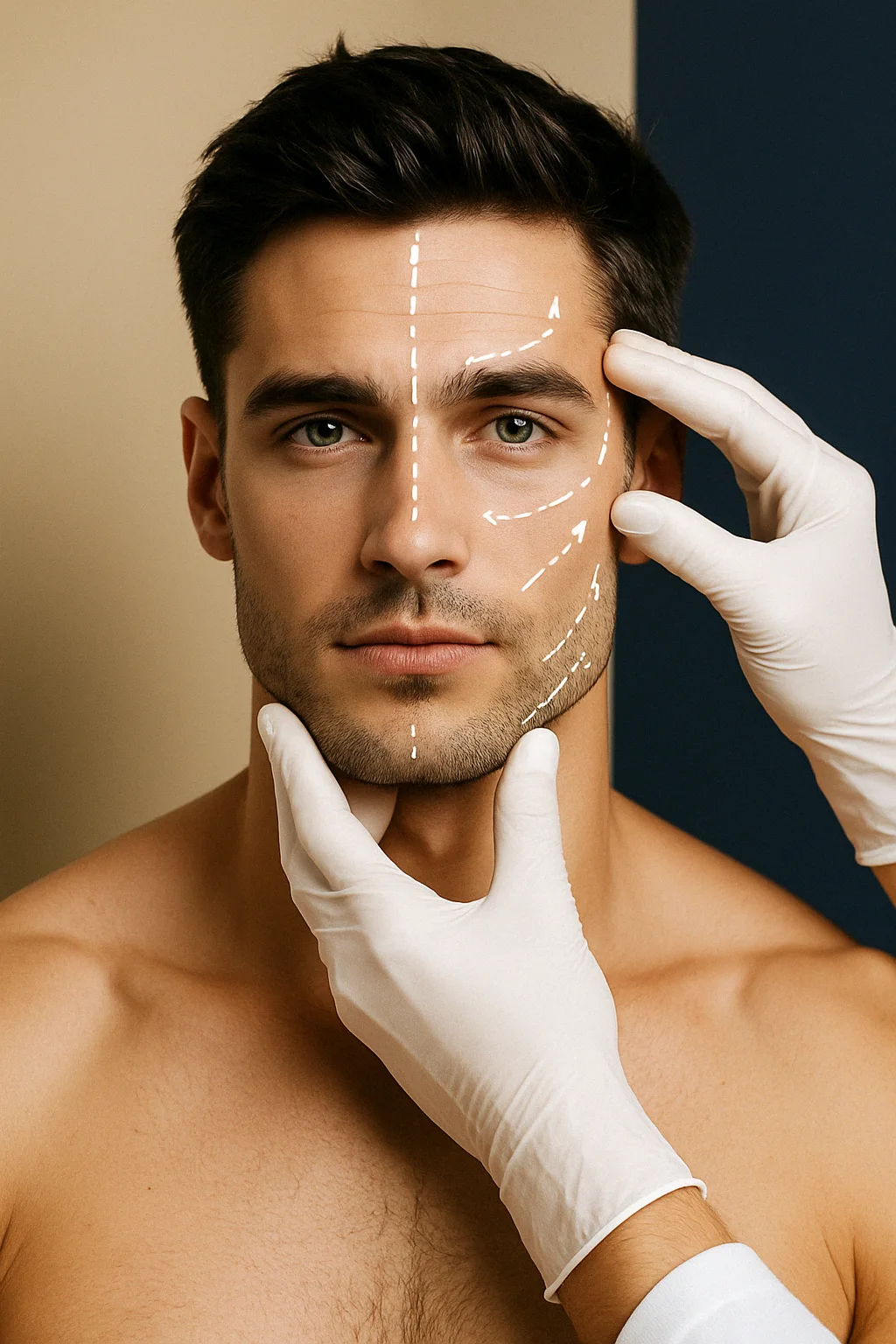 Procedimiento de armonización facial con rellenos y toxina botulínica para realzar rasgos naturales