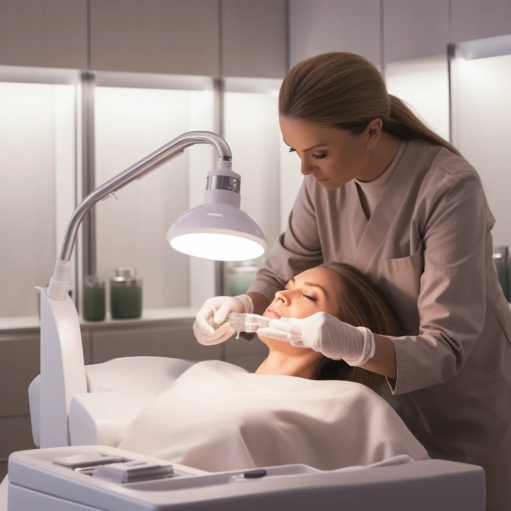 Skin care facial con ingredientes activos para tratar manchas, acné y envejecimiento